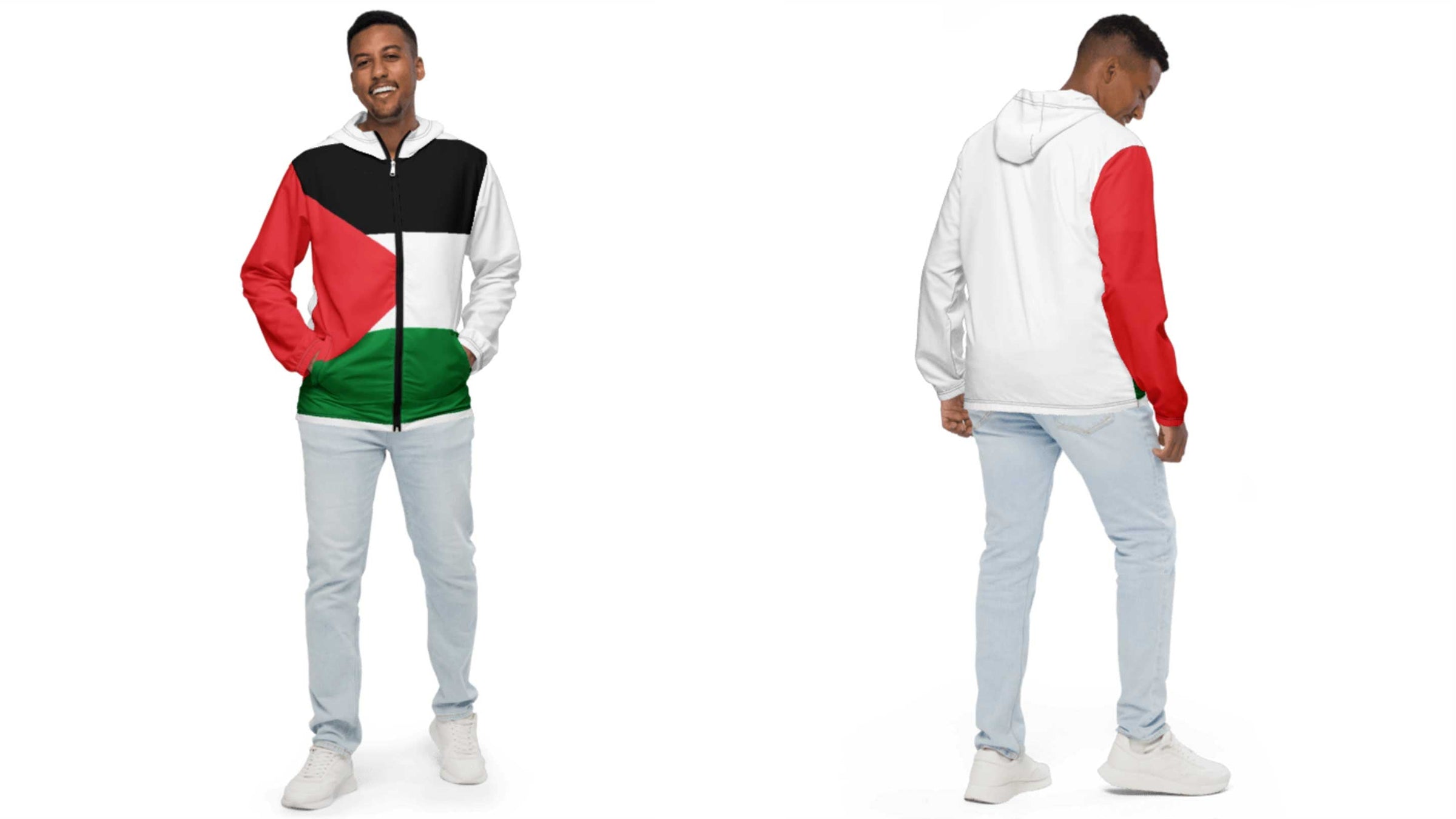 Free Palestine Men's Windbreaker Collection