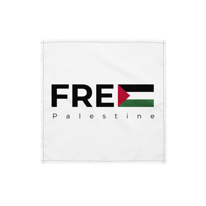 All-over print bandana - Free Palestine, Bandana White S