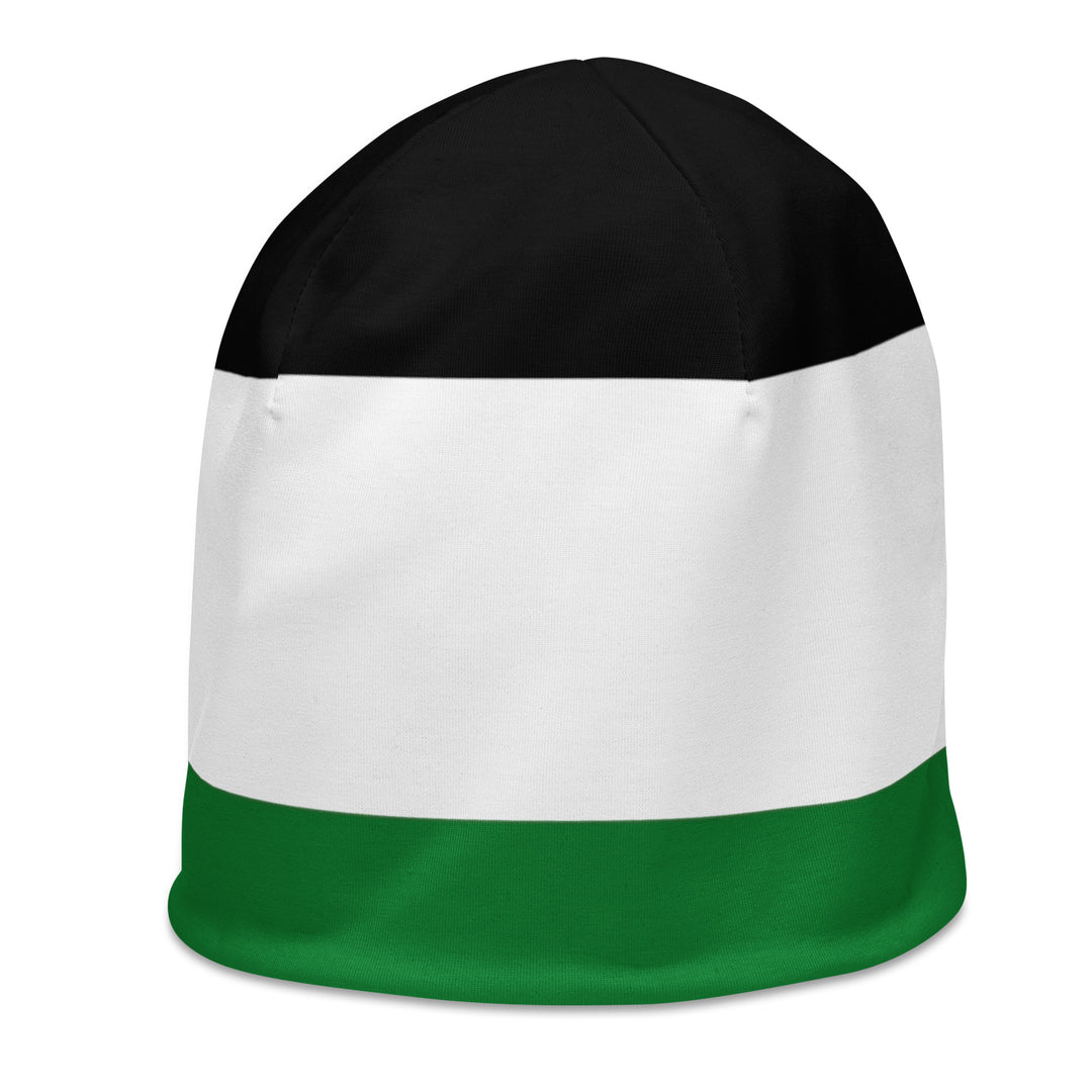 All-Over Print Beanie - Palestine Flag, White