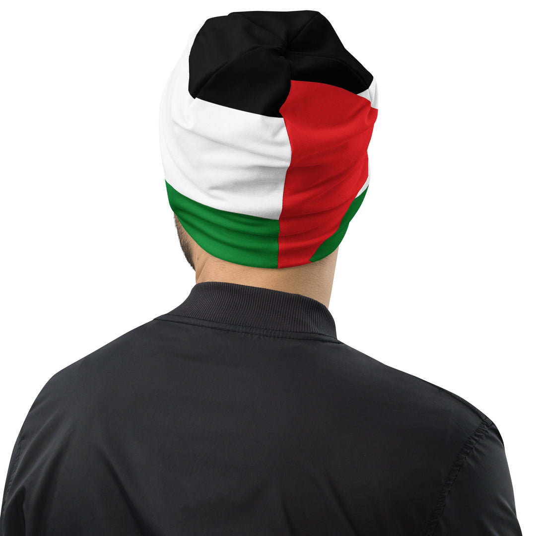 All-Over Print Beanie | Palestine Flag