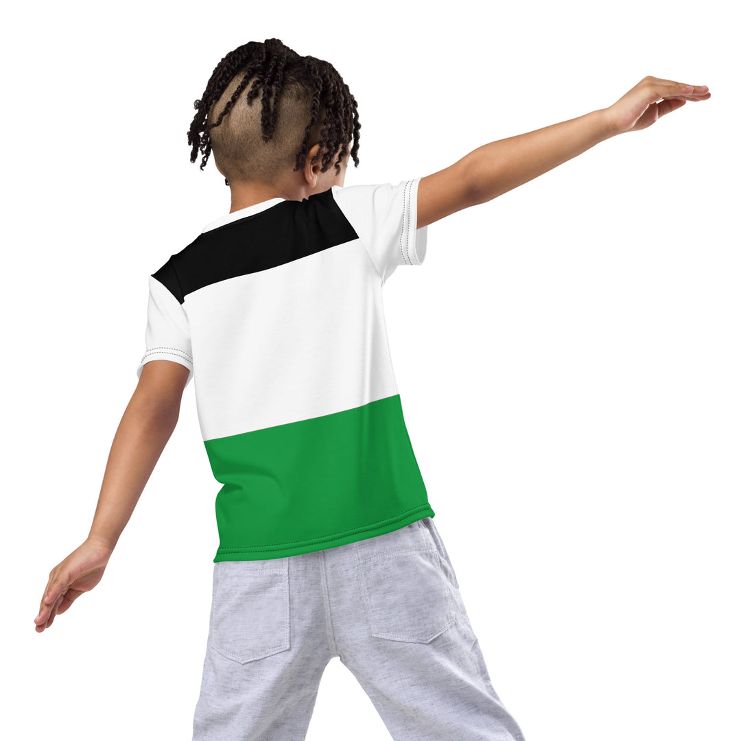 Kids crew neck t-shirt | Palestine Flag