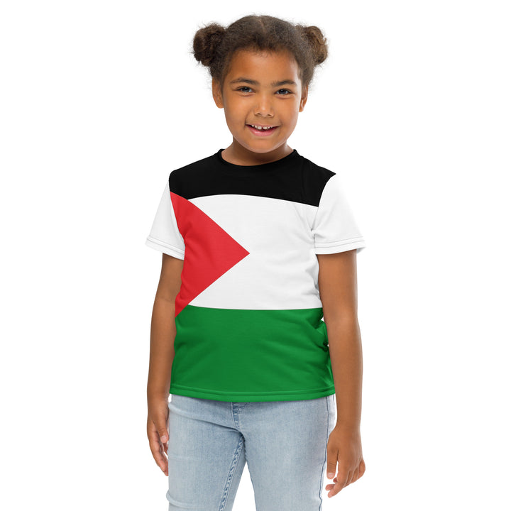 Kids crew neck t-shirt | Palestine Flag