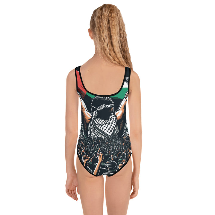 All-Over Print Kids Swimsuit | Art by Moh