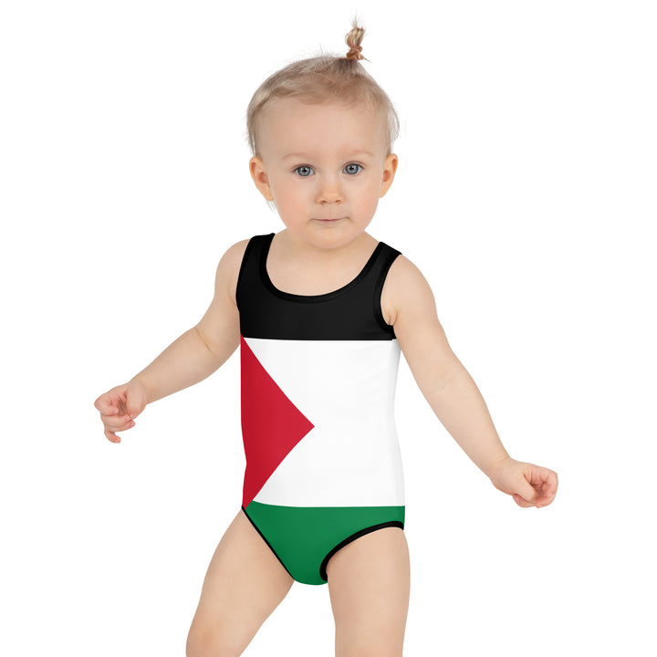 All-Over Print Kids Swimsuit | Palestine Flag