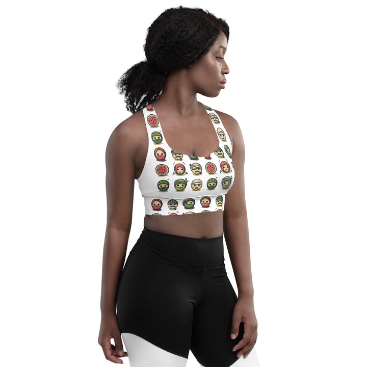 Longline sports bra | Palestine Emoji