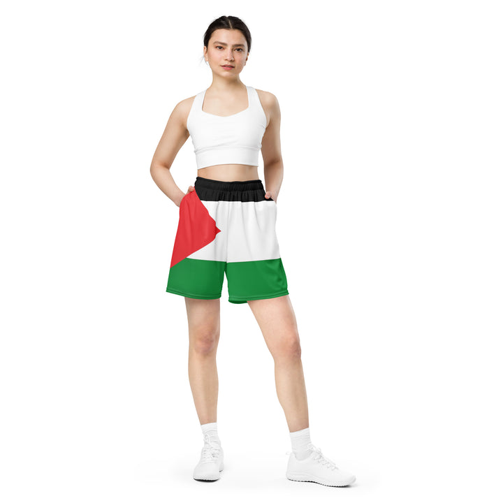 Women mesh shorts | Palestine Flag