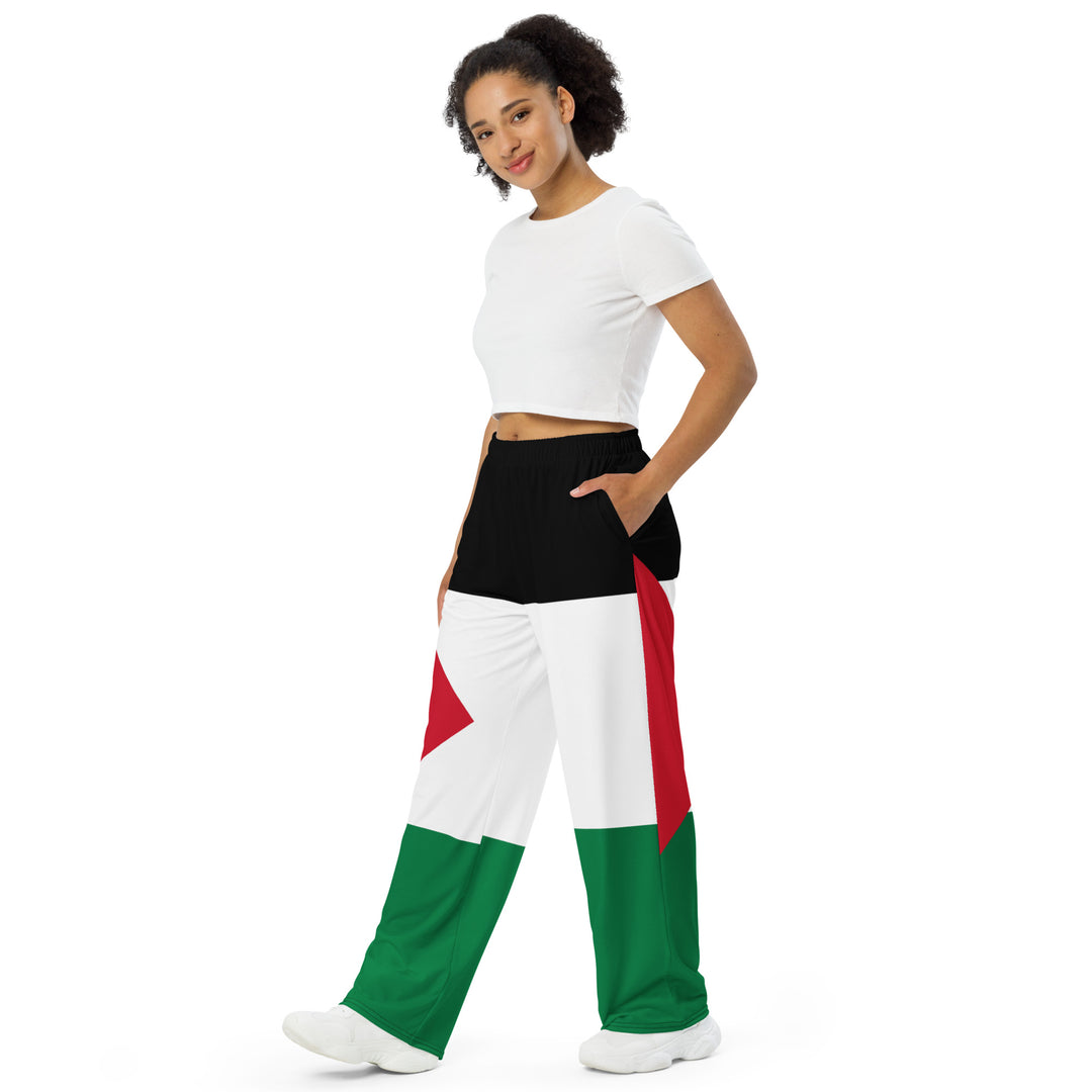 All-over print Women wide-leg pants | Palestine Flag