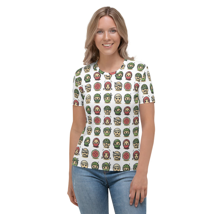 Women's All-Over T-shirt | Palestine Emoji