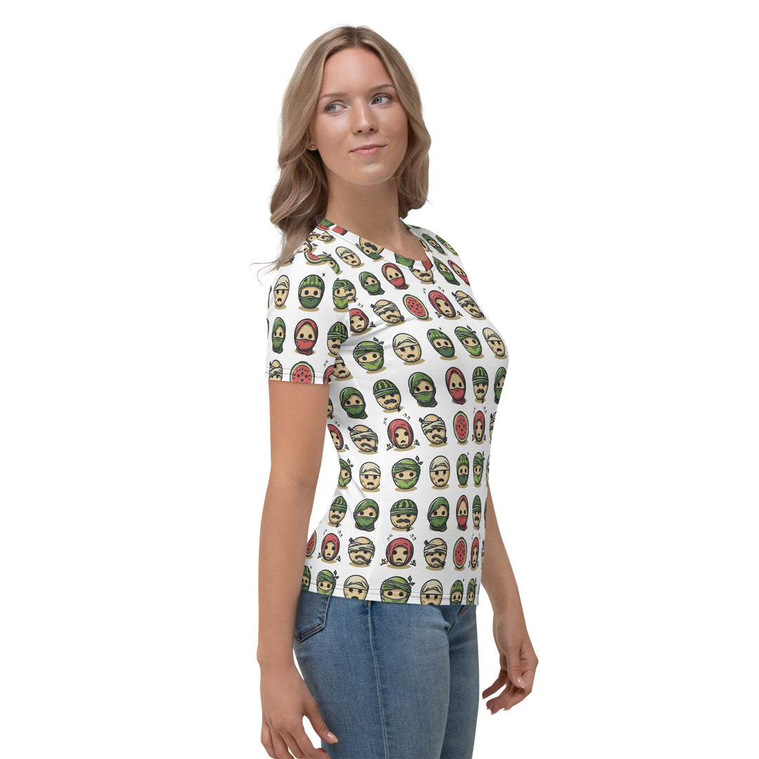 Women's All-Over T-shirt | Palestine Emoji