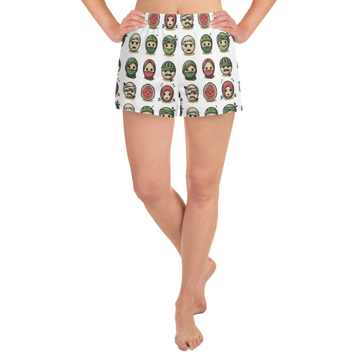 Women’s Recycled Athletic Shorts | Palestine Emoji