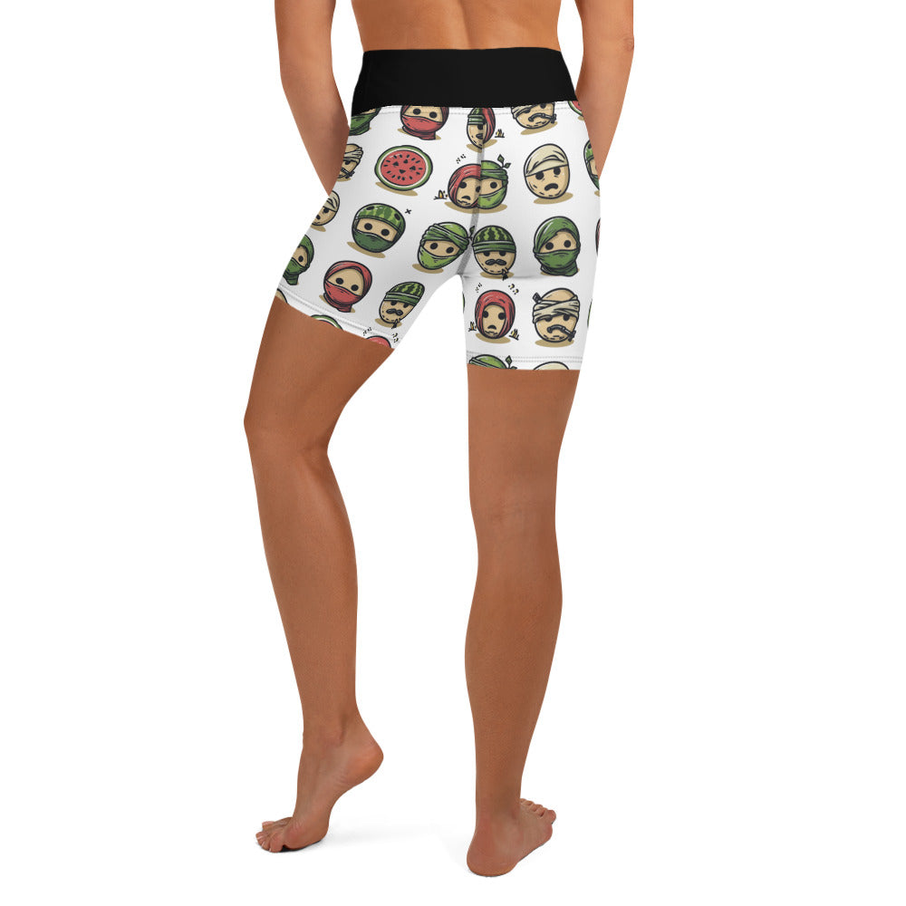 Yoga Shorts | Palestine Emoji