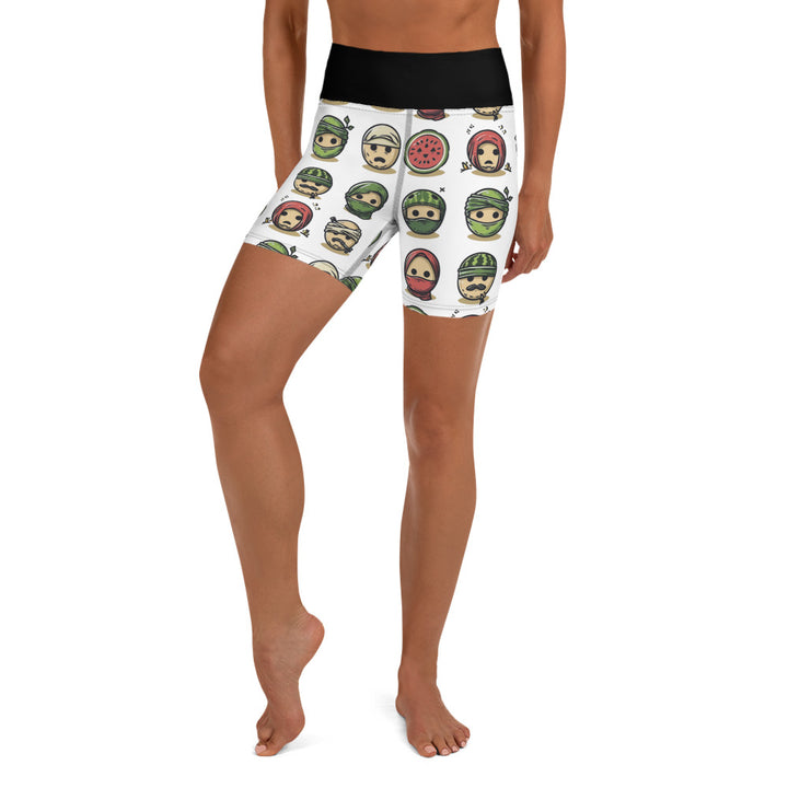 Yoga Shorts | Palestine Emoji