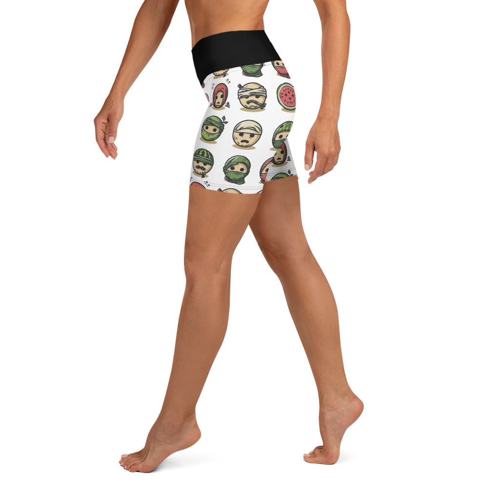 Yoga Shorts | Palestine Emoji