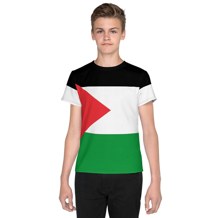 Youth crew neck t-shirt | Palestine Flag