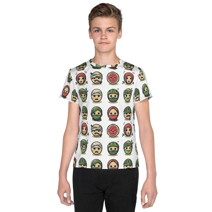 Youth crew neck t-shirt | Palestine Emoji