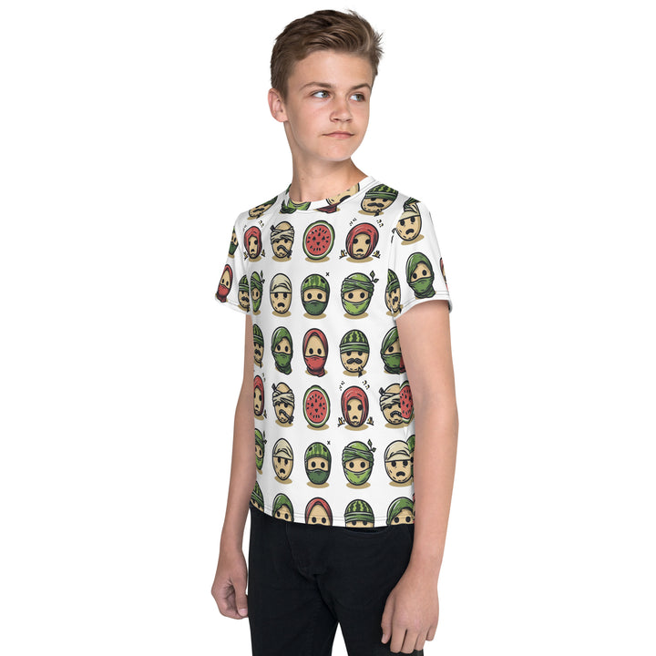 Youth crew neck t-shirt | Palestine Emoji