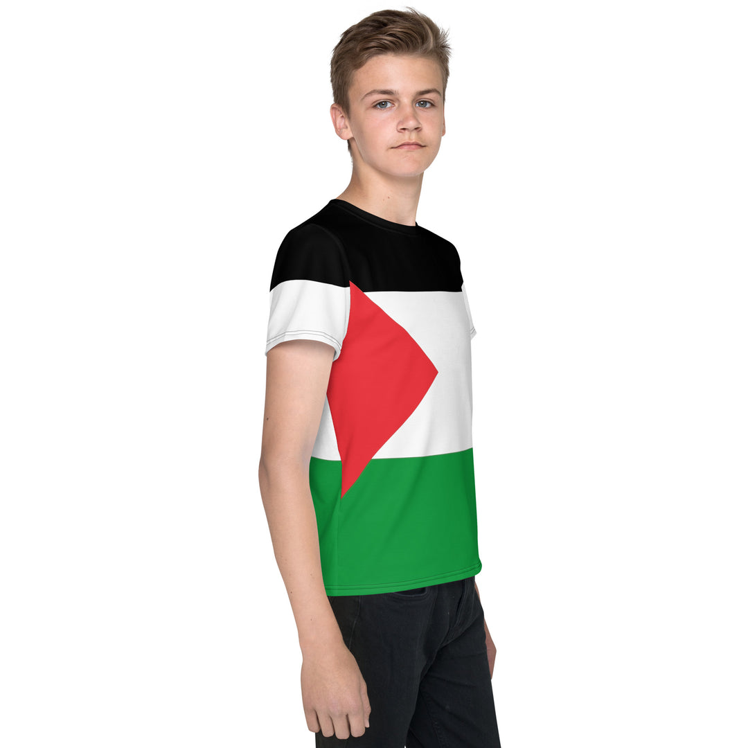 Youth crew neck t-shirt | Palestine Flag