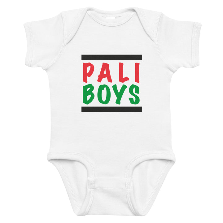 Baby bodysuit - Palestinian Boys, White