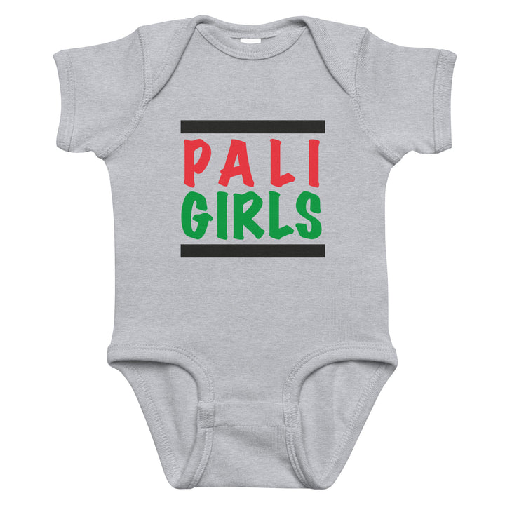 Baby bodysuit - Palestinian Girls, Heather