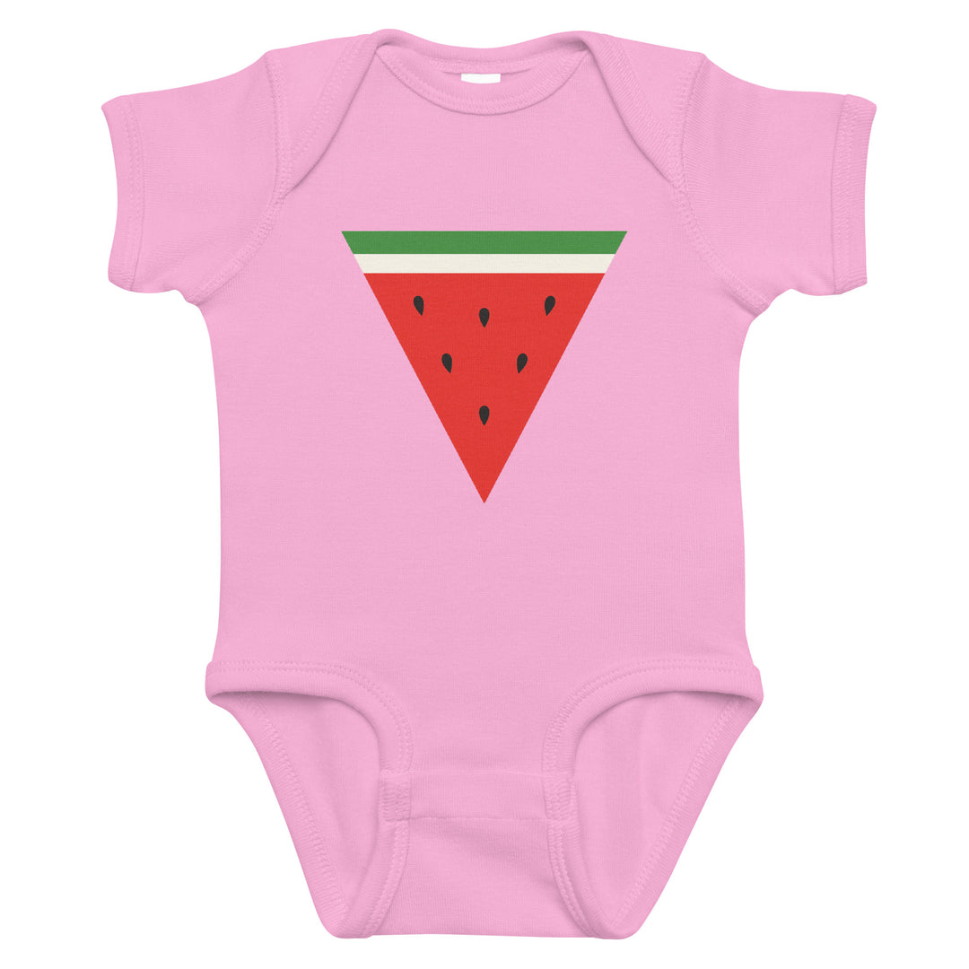 Baby bodysuit - Triangle Watermelon, Pink