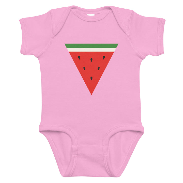 Baby bodysuit - Triangle Watermelon, Pink