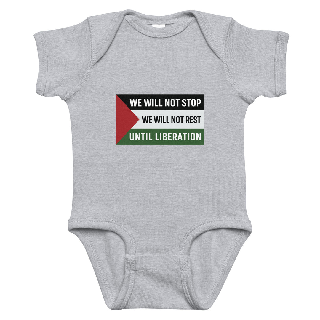 Baby Bodysuit - We Will Not Stop, Heather