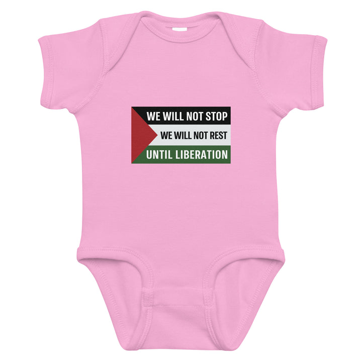 Baby Bodysuit - We Will Not Stop, Pink