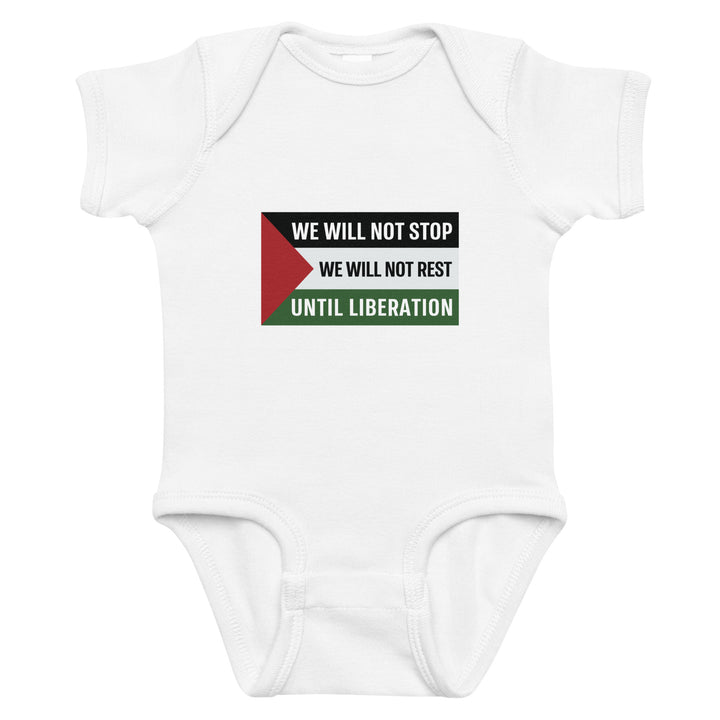 Baby Bodysuit - We Will Not Stop, White