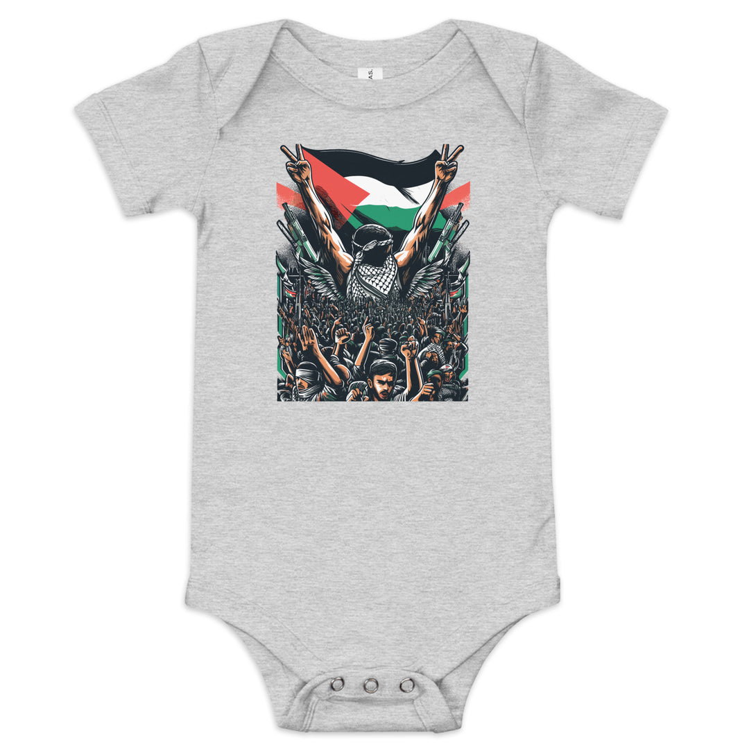 Baby short sleeve one piece - Art by Moh, Heather