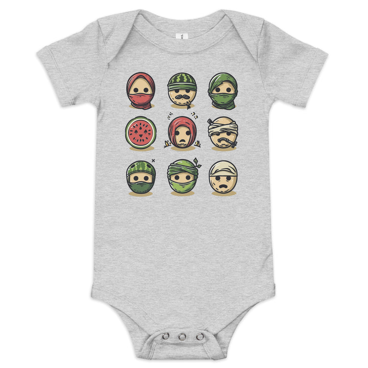 Baby short sleeve one piece | Palestine Emoji