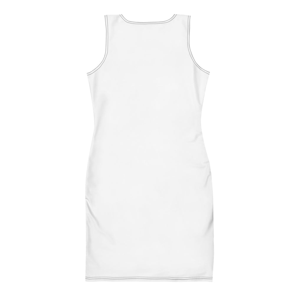 Bodycon dress - Palestine Flag, Bodycon Dress White