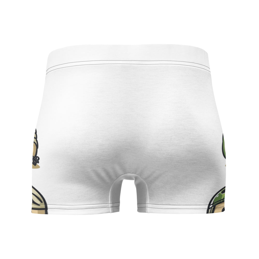 Boxer Briefs - Palestine Emoji, Boxer Briefs White