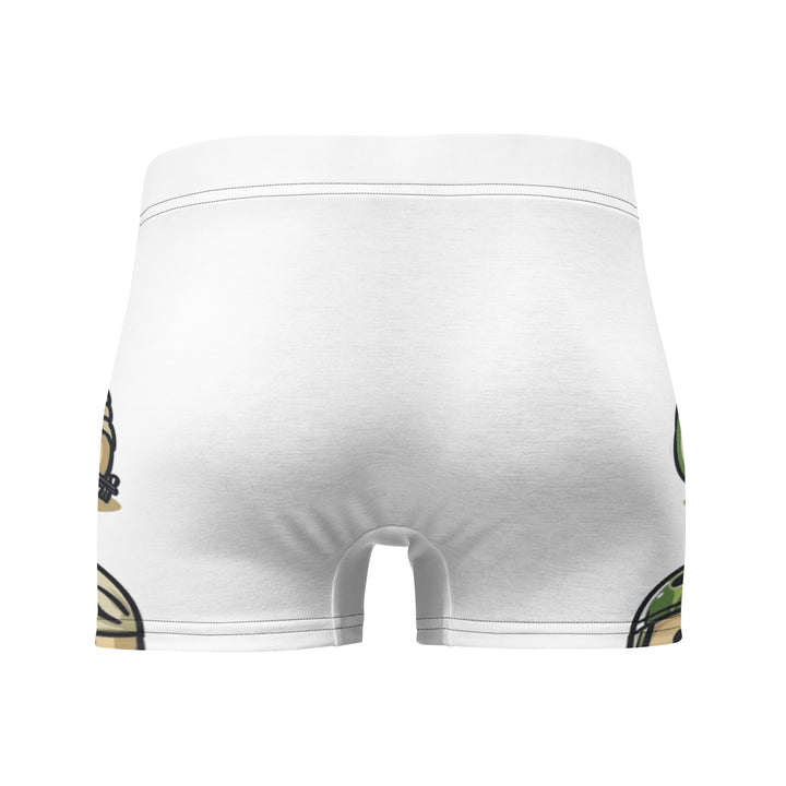 Boxer Briefs - Palestine Emoji, Boxer Briefs White