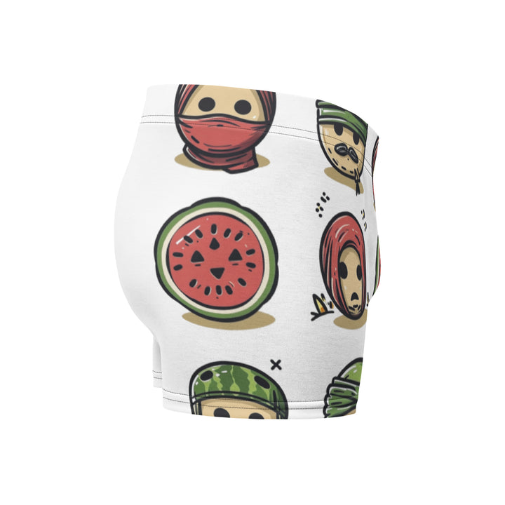 Boxer Briefs - Palestine Emoji, Boxer Briefs White