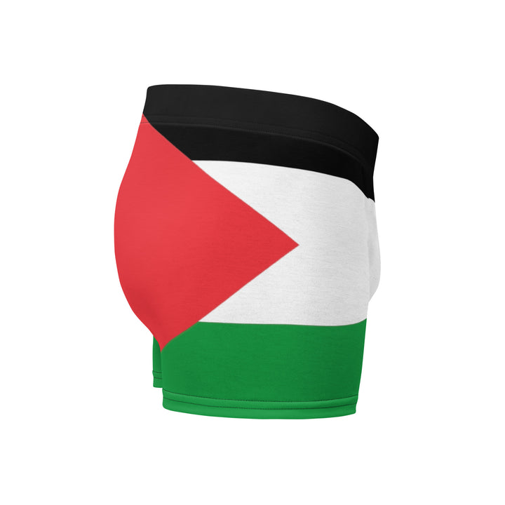 Boxer Briefs - Palestine Flag, Boxer Briefs White