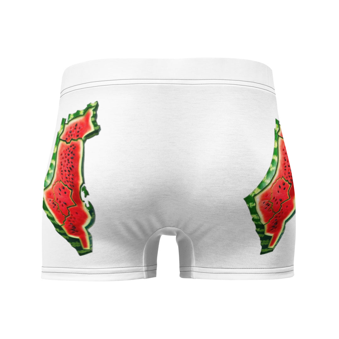Boxer Briefs - Palestine Watermelon, Boxer Briefs White