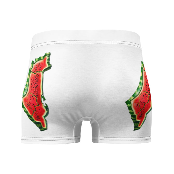 Boxer Briefs - Palestine Watermelon, Boxer Briefs White