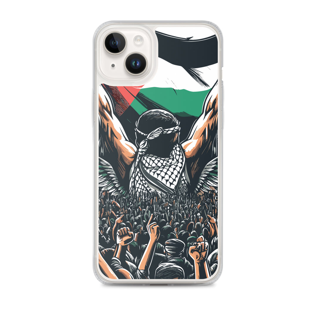 Clear Case for iPhone® - Art by Moh, iPhone iPhone 14 Plus Case On Phone