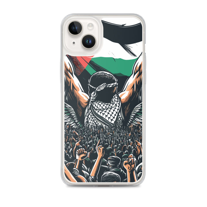 Clear Case for iPhone® - Art by Moh, iPhone iPhone 14 Plus Case On Phone