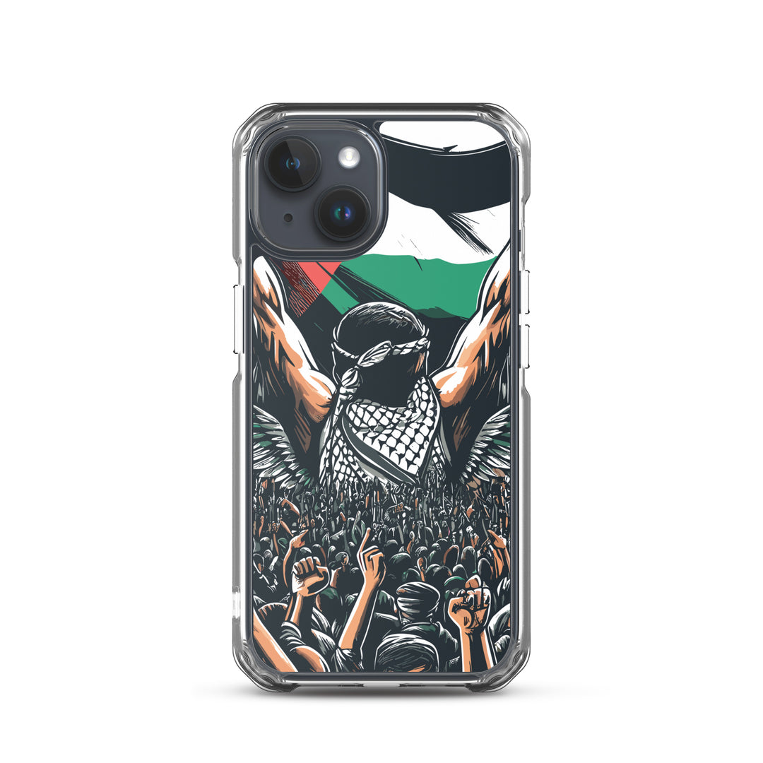 Clear Case for iPhone® - Art by Moh, iPhone iPhone 15 Case On Phone