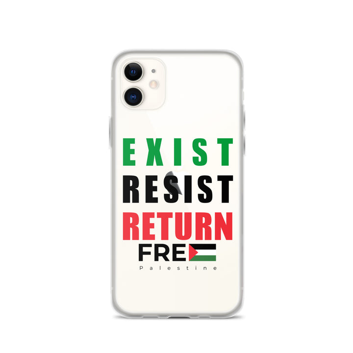 Clear Case for iPhone® - Exist. Resist. Return., iPhone iPhone 11 Case On Phone