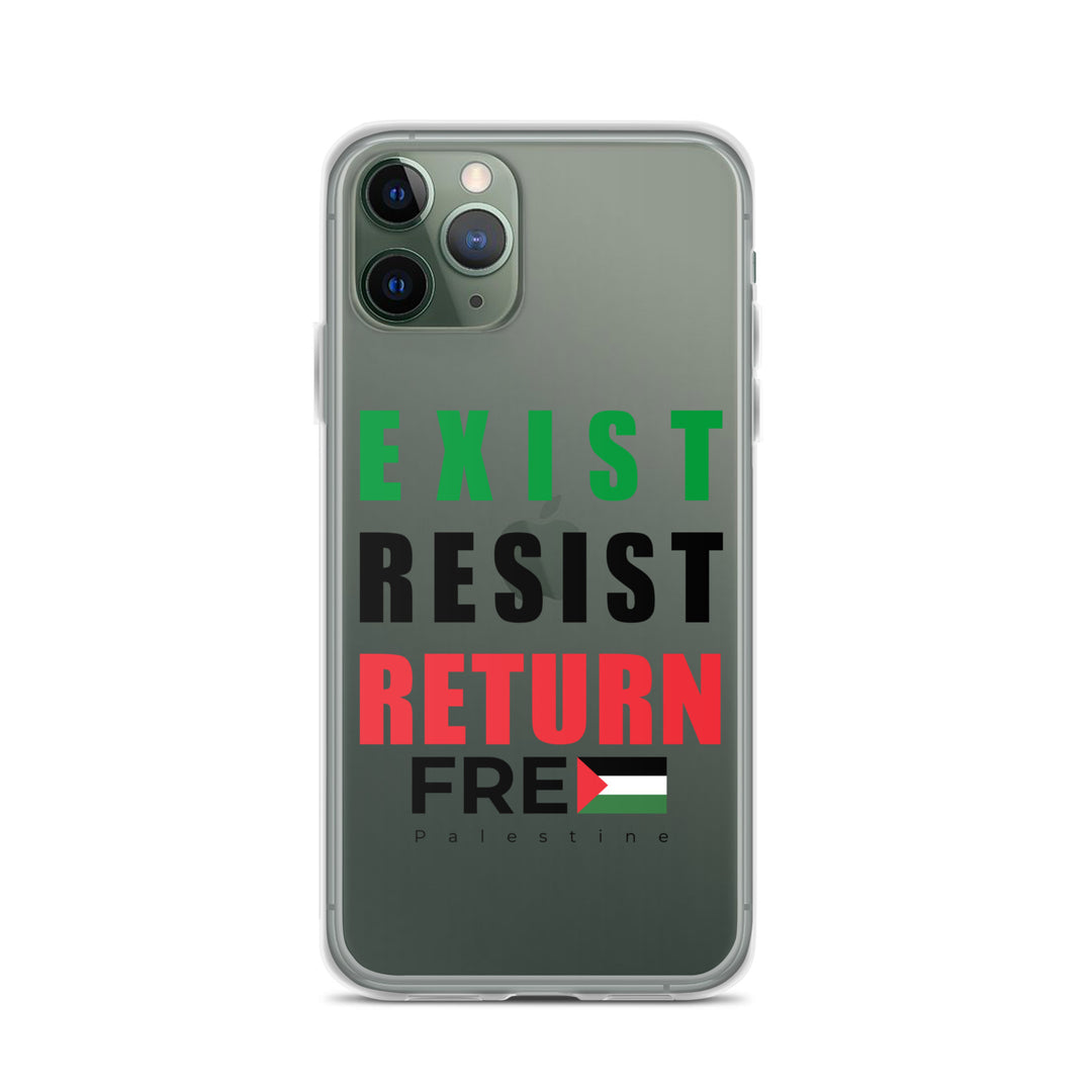Clear Case for iPhone® - Exist. Resist. Return., iPhone iPhone 11 Pro Case On Phone