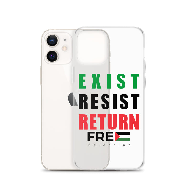 Clear Case for iPhone® - Exist. Resist. Return., iPhone iPhone 12 Case With Phone