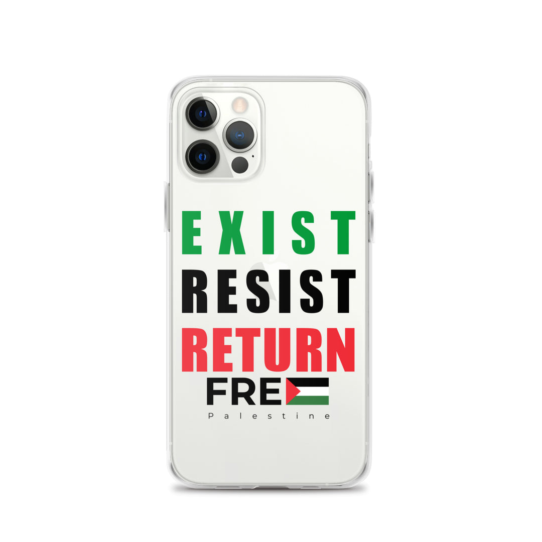 Clear Case for iPhone® - Exist. Resist. Return., iPhone iPhone 12 Pro Case On Phone