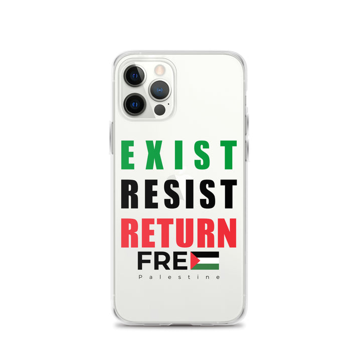 Clear Case for iPhone® - Exist. Resist. Return., iPhone iPhone 12 Pro Case On Phone