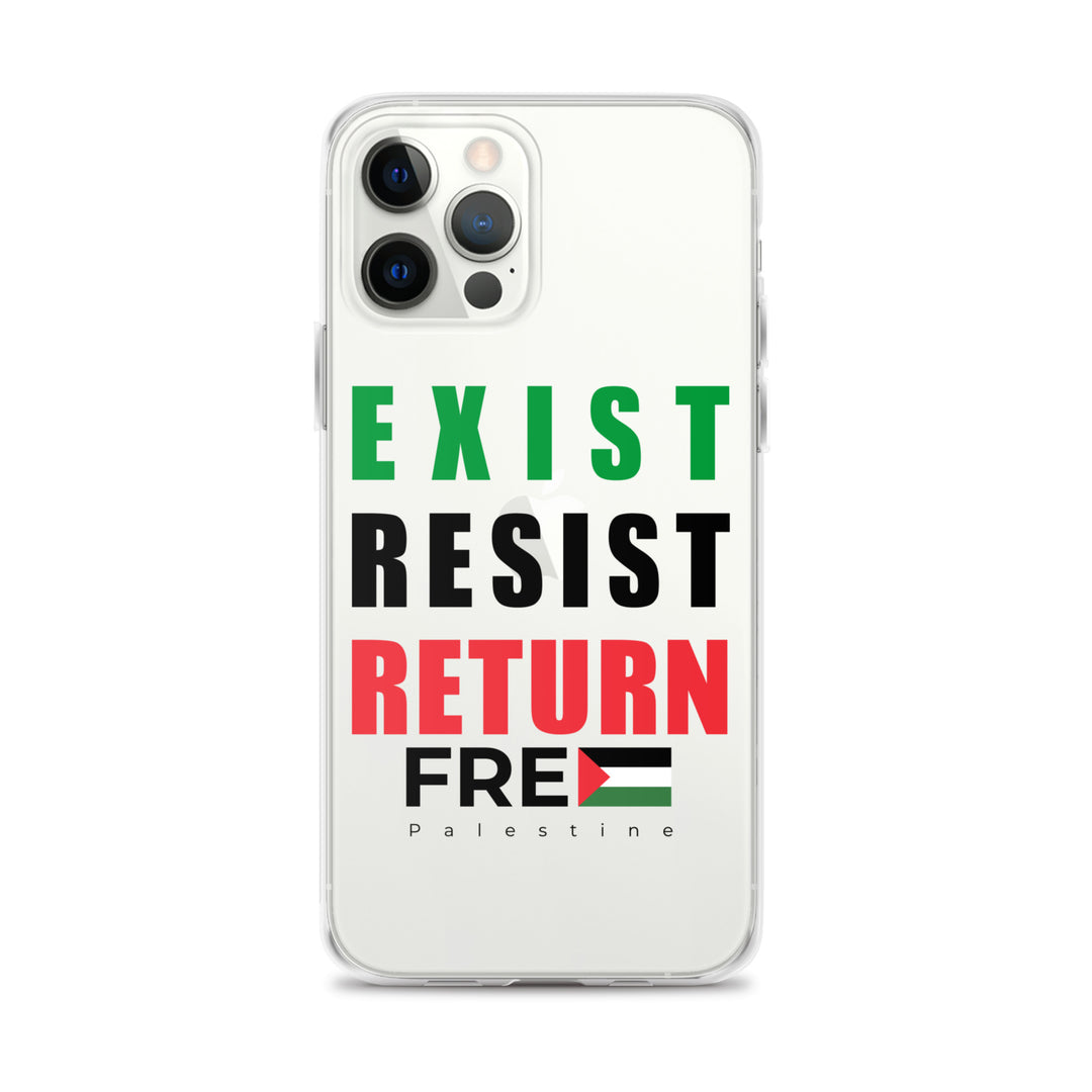 Clear Case for iPhone® - Exist. Resist. Return., iPhone iPhone 12 Pro Max Case On Phone