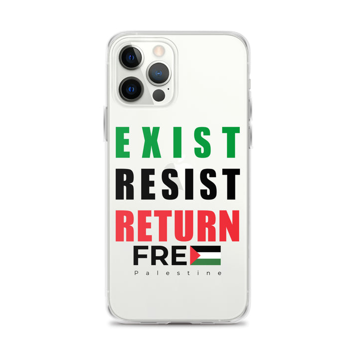 Clear Case for iPhone® - Exist. Resist. Return., iPhone iPhone 12 Pro Max Case On Phone