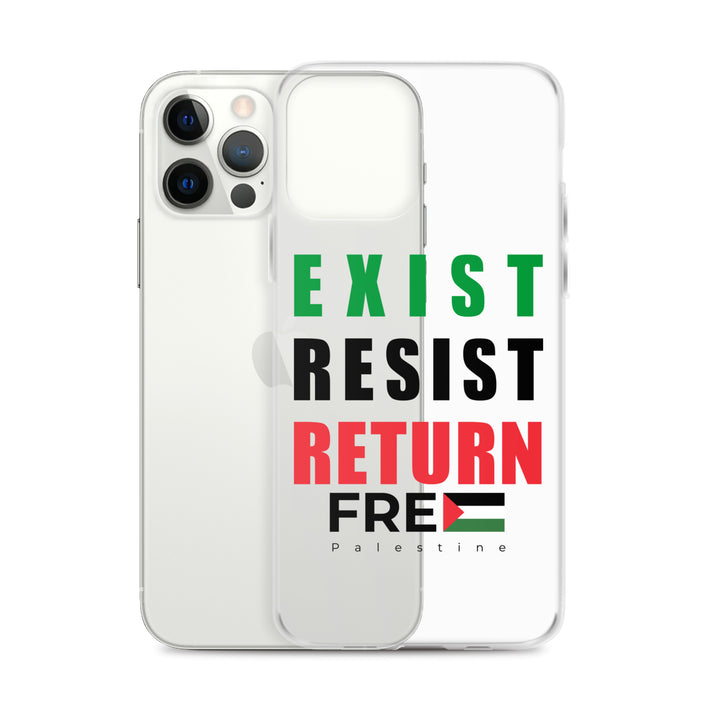 Clear Case for iPhone® - Exist. Resist. Return., iPhone iPhone 12 Pro Max Case With Phone