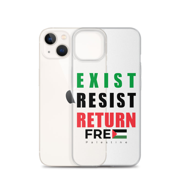 Clear Case for iPhone® - Exist. Resist. Return., iPhone iPhone 13 Case With Phone