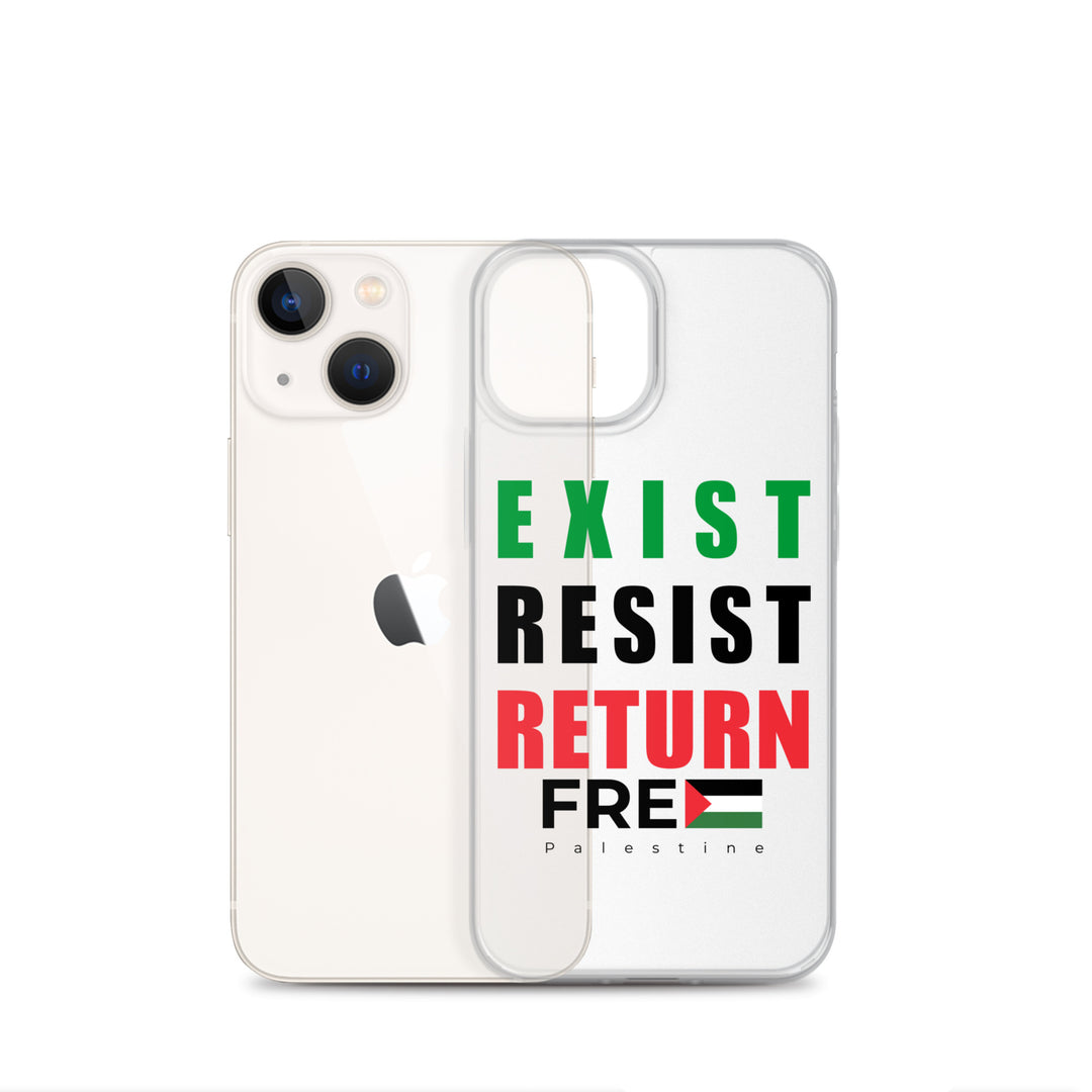 Clear Case for iPhone® - Exist. Resist. Return., iPhone iPhone 13 Mini Case With Phone